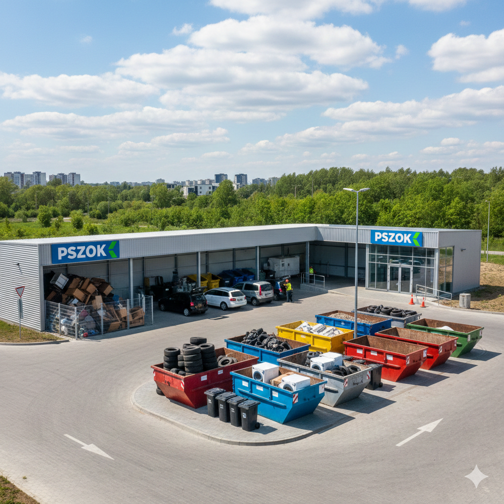 Zdjęcie: 27 grudnia 2025 r. Punkt Selektywnej Zbiórki Odpadów Komunalnych (PSZOK) w Reczu będzie nieczynny