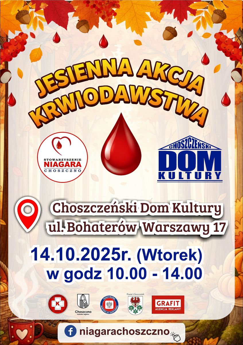 Zdjęcie: Otwarta Akcja Honorowego Krwiodawstwa Choszczno - 14-10-2025r.