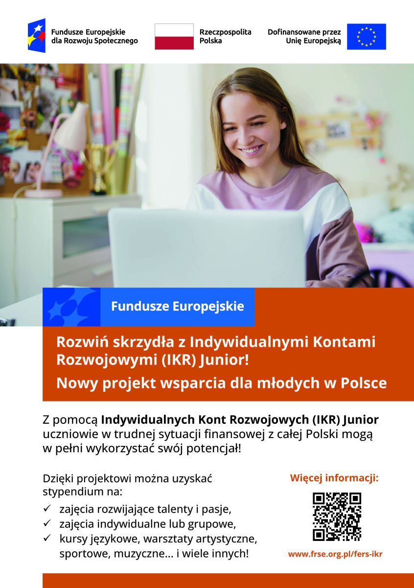 Zdjęcie: Projekt Indywidualne Konta Rozwojowe (IKR) Junior